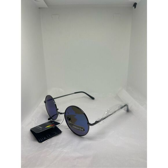 Polarized Mirrored Round Hippie Sunglasses – Model PZ-711050 - Picture 1 of 4